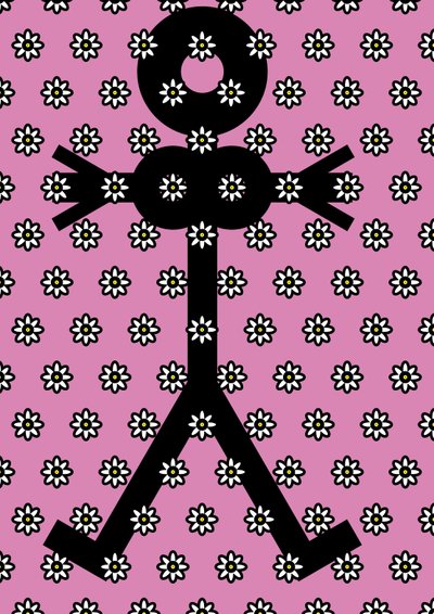 Vrouw met Bloem Iconen door Thisisnotme Thisisnotme